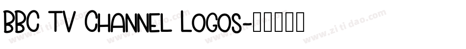 BBC TV Channel Logos字体转换